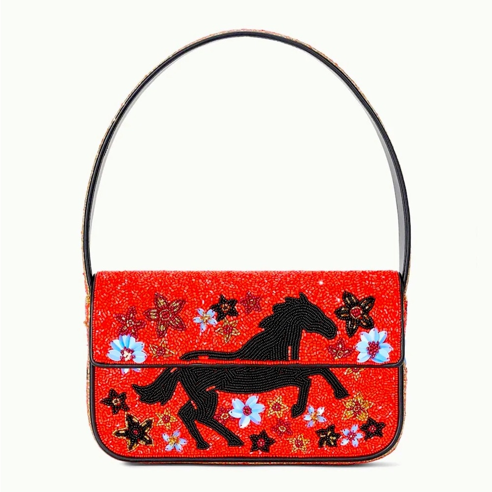 STAUD BEADED TOMMY BAG YEAR OF HORSE
